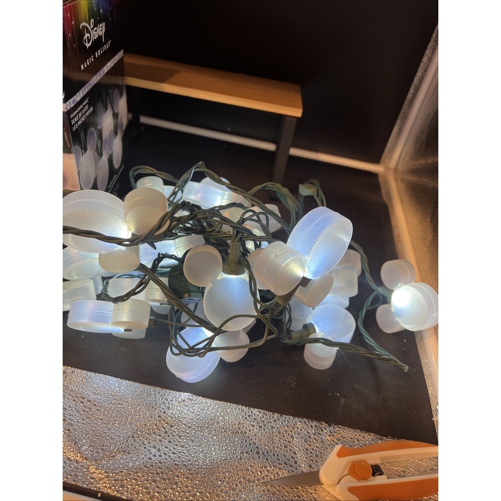 Disney Shimmering Magic Light String, Pure White, 25 ct & 24 ft Lighted Led - Picture 3 of 5